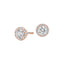 Diamond Halo Stud Earrings