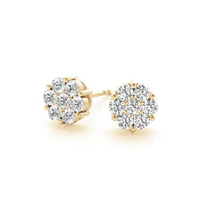 Diamond Cluster Earrings