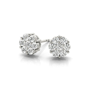 Diamond Cluster Earrings