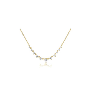 Graduated Diamond Layering Necklace