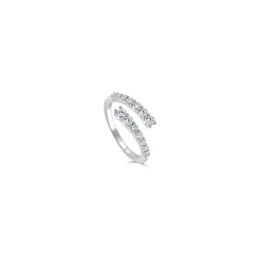 Graduated Diamond Wrap Ring