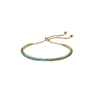 Emerald and Turquoise Bracelet