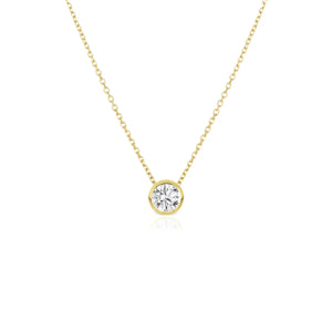 Diamond Bezel Set Pendant