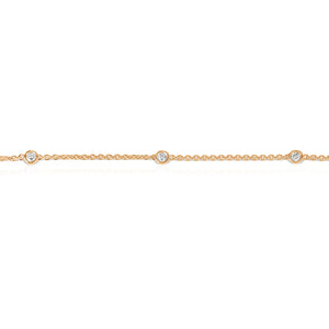 Diamond Bezel Station Bracelet