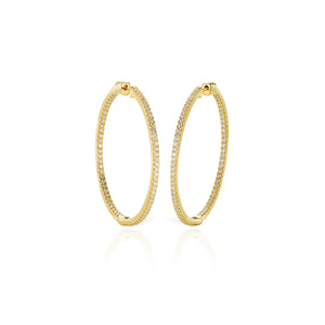 Diamond Grand Hoops