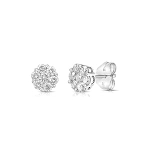 Diamond Cluster Earrings