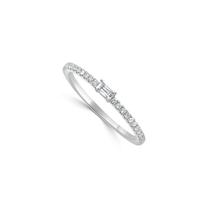 Baguette Diamond Stackable Ring