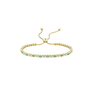 Diamond and Emerald Bracelet