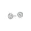 Diamond Halo Stud Earrings