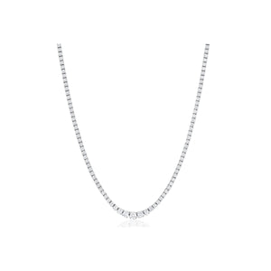 Graduated Diamond Tennis Necklace