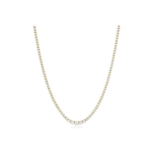 Graduated Diamond Tennis Necklace