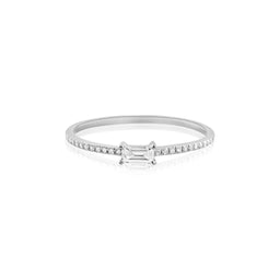 Baguette Diamond Stackable Ring